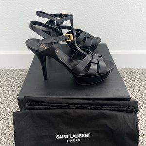 Saint Laurent Tribute 75mm Heels, size 36